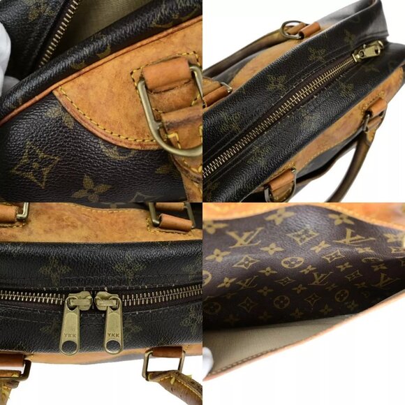 LOUIS VUITTON LV Logo Deauville Hand Bag Monogram Leather Brown - Picture 8 of 16